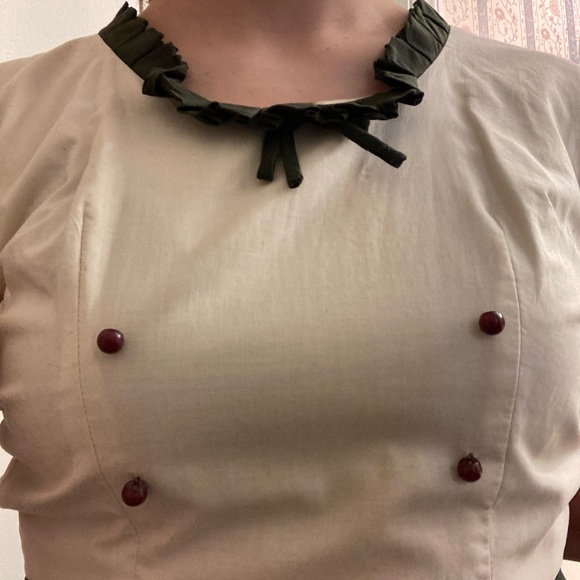 VINTAGE 1960s Dress with Peter Pan Collar - Picture 2 of 8
